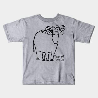 Year of the Ox Outline Kids T-Shirt